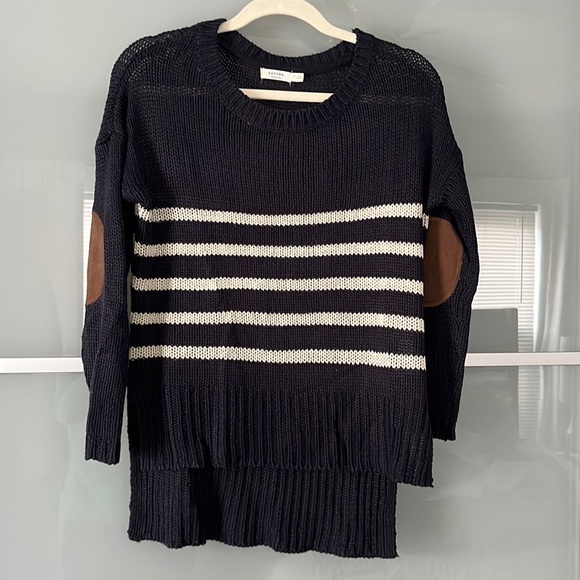 Harper Navy and White Stripped Sweater - Picture 1 of 2